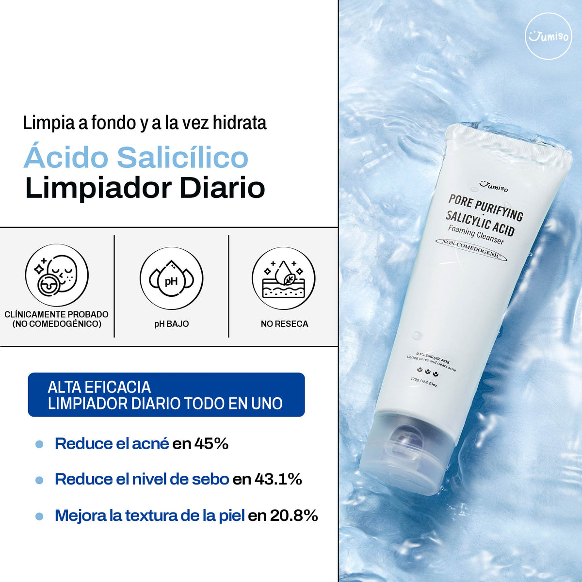 Jumiso Pore Purifying Salicylic Acid Foaming Cleanser x120g