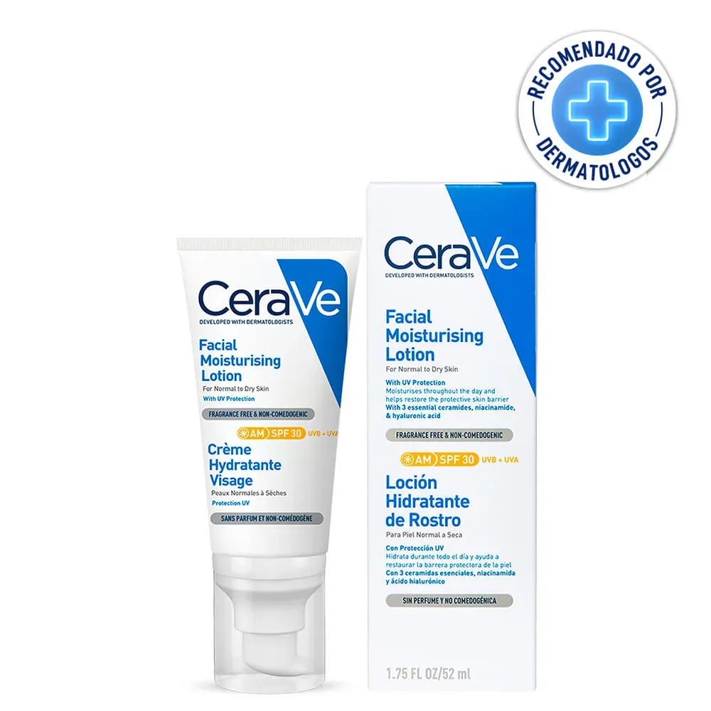 CeraVe Loción Hidratante Facial SPF30+ x52ml
