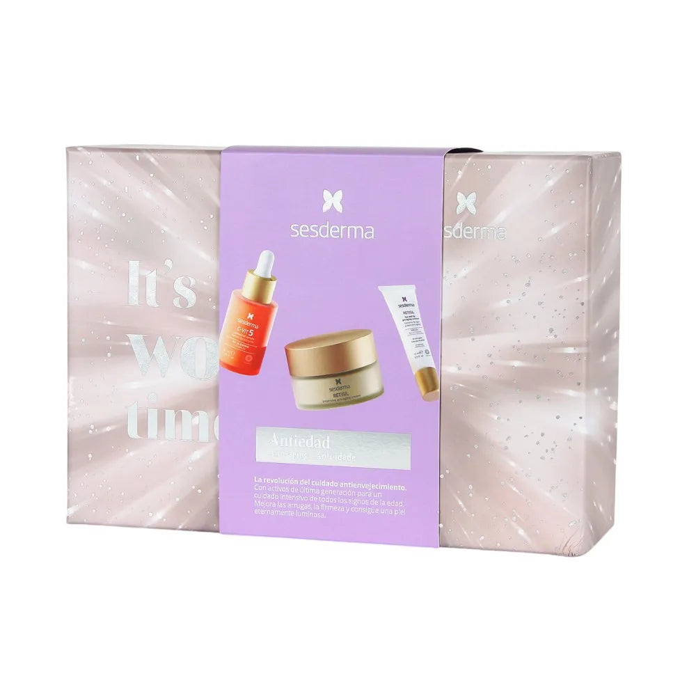 Sesderma Pack It's Wow Time Antiedad Sesvitamin-C5 Sérum x30ml + Retisil Crema Pro-Aging x50ml + Retisil Contorno de Ojos x15ml