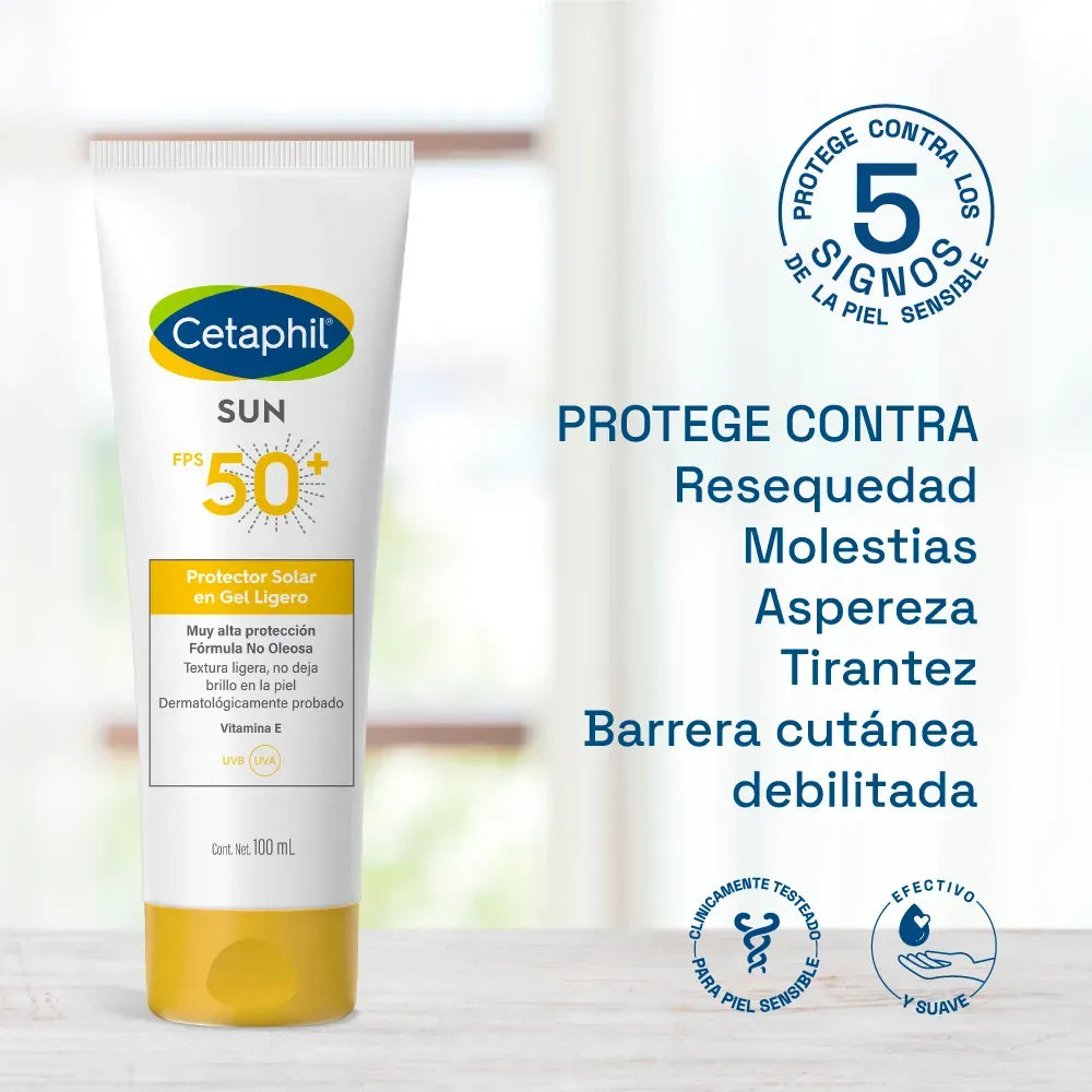 Cetaphil Fotoprotector Sun Gel Ligero SPF50+ x100ml