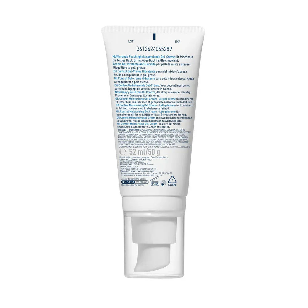 CeraVe Oil Control Gel-Crema Hidratante x52ml