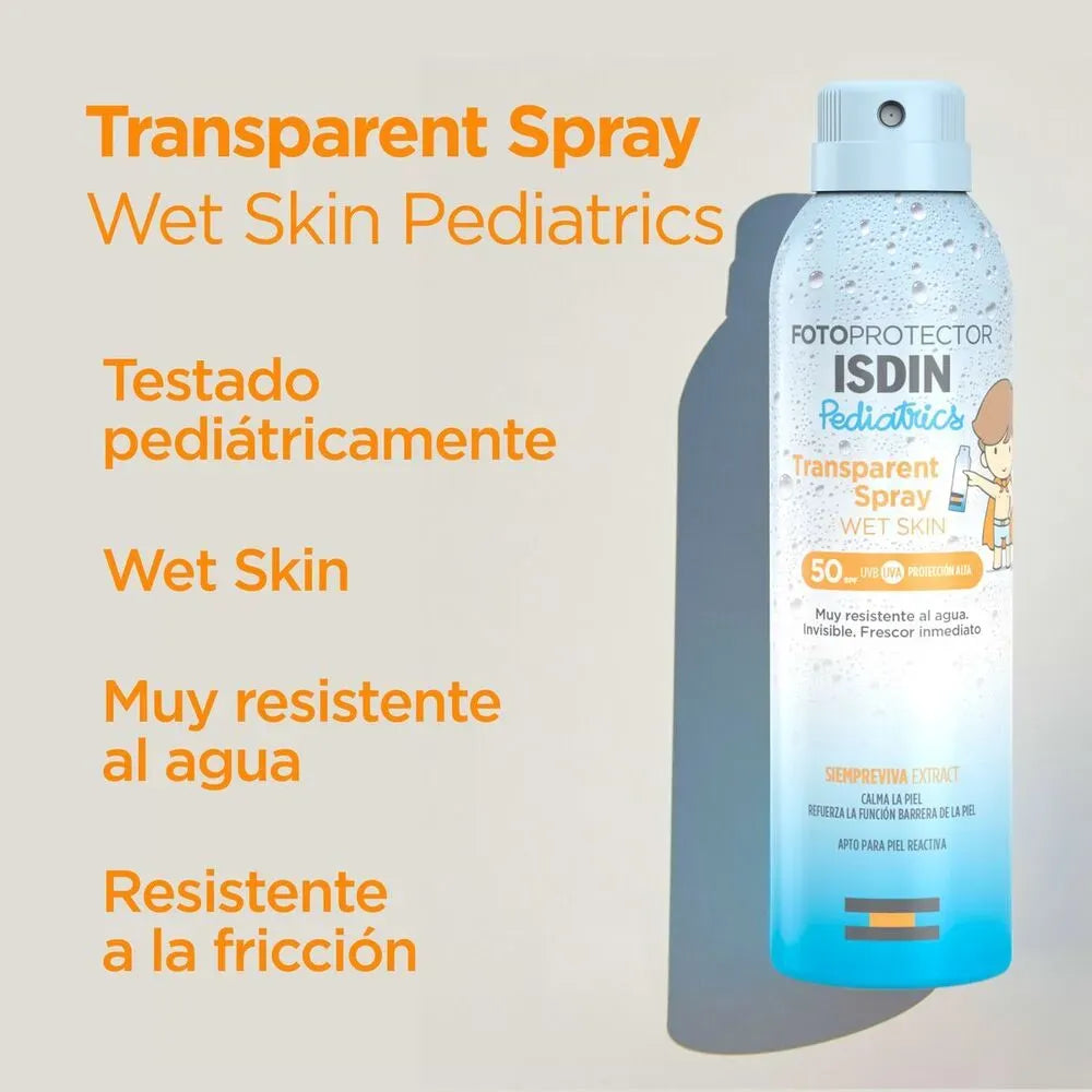 Isdin Fotoprotector Transparent Spray Wet Skin Pediatrics SPF50+ x250ml