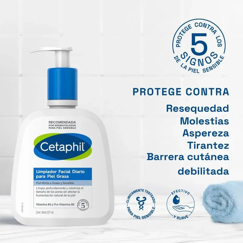 Cetaphil Limpiador Piel Grasa x237ml
