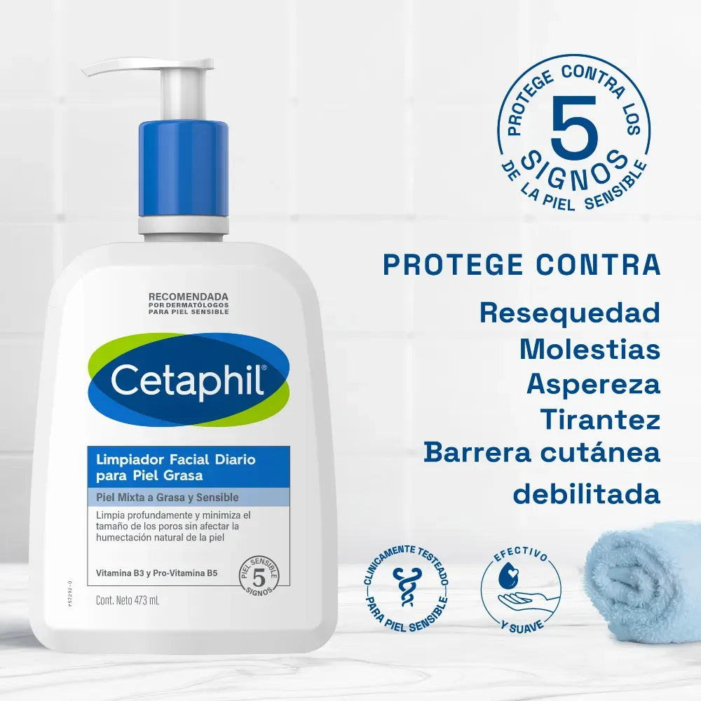 Cetaphil Limpiador Piel Grasa x473ml