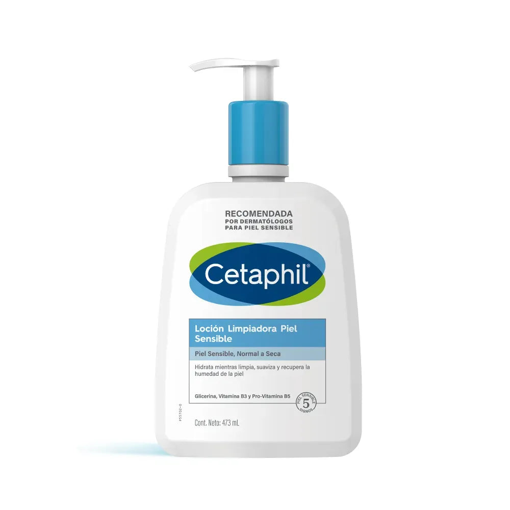 Cetaphil Loción Limpiadora Piel Sensible x437ml