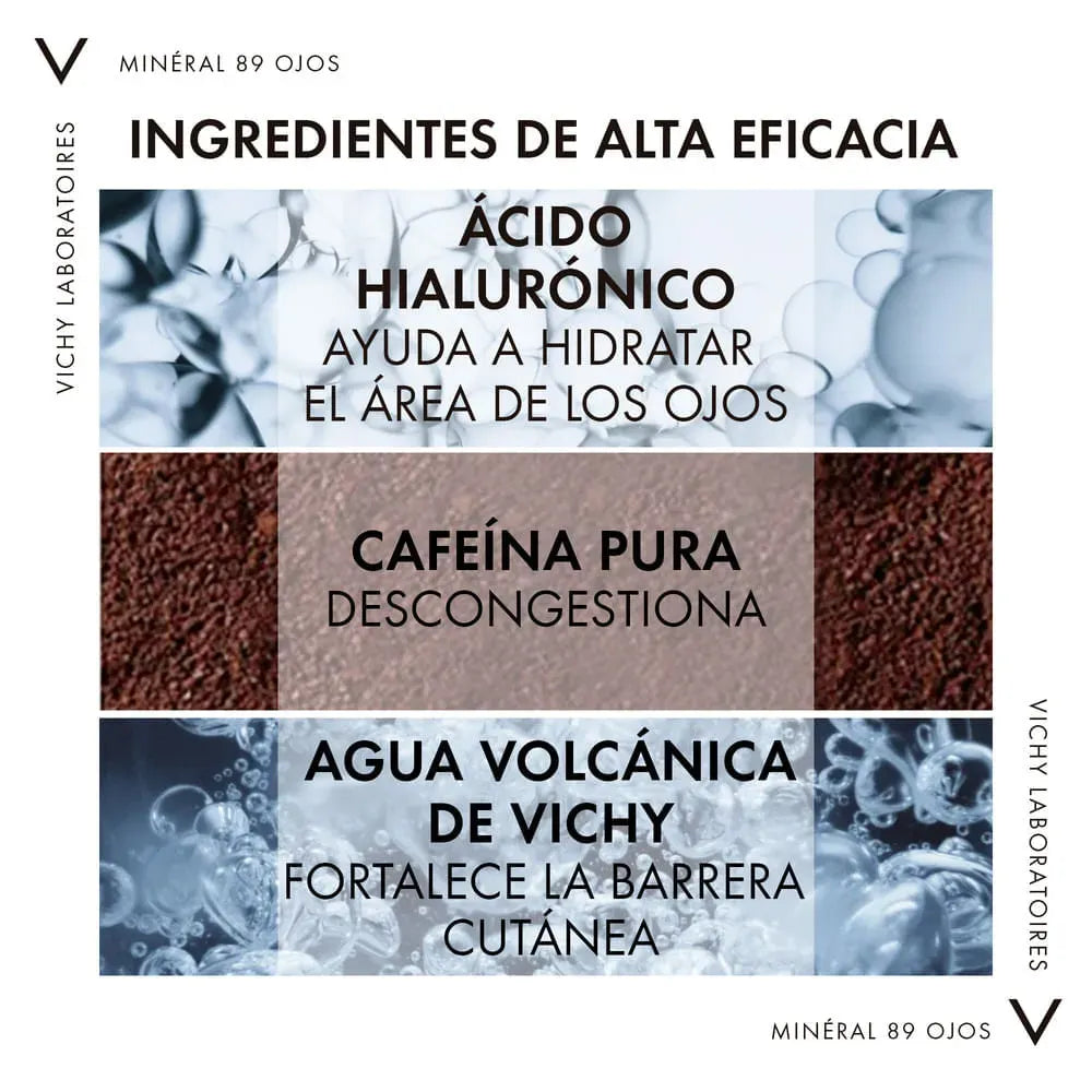 Vichy Mineral 89 Reparador Fortificante Para Ojos x15ml