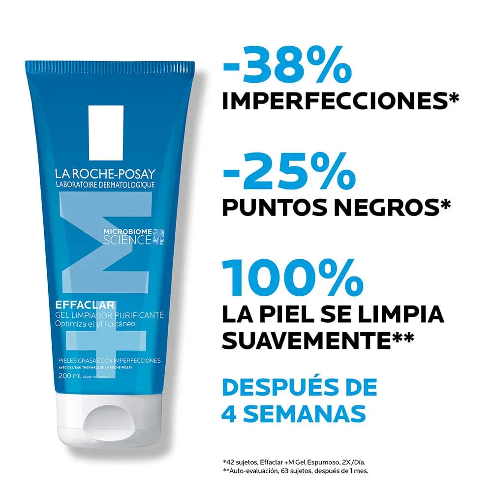 La Roche-Posay Gel limpiador Effaclar +M x200 ml