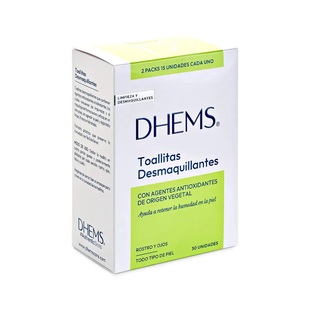 Dhems Toallitas Desmaquillantes 3 en 1 x30 Toallas