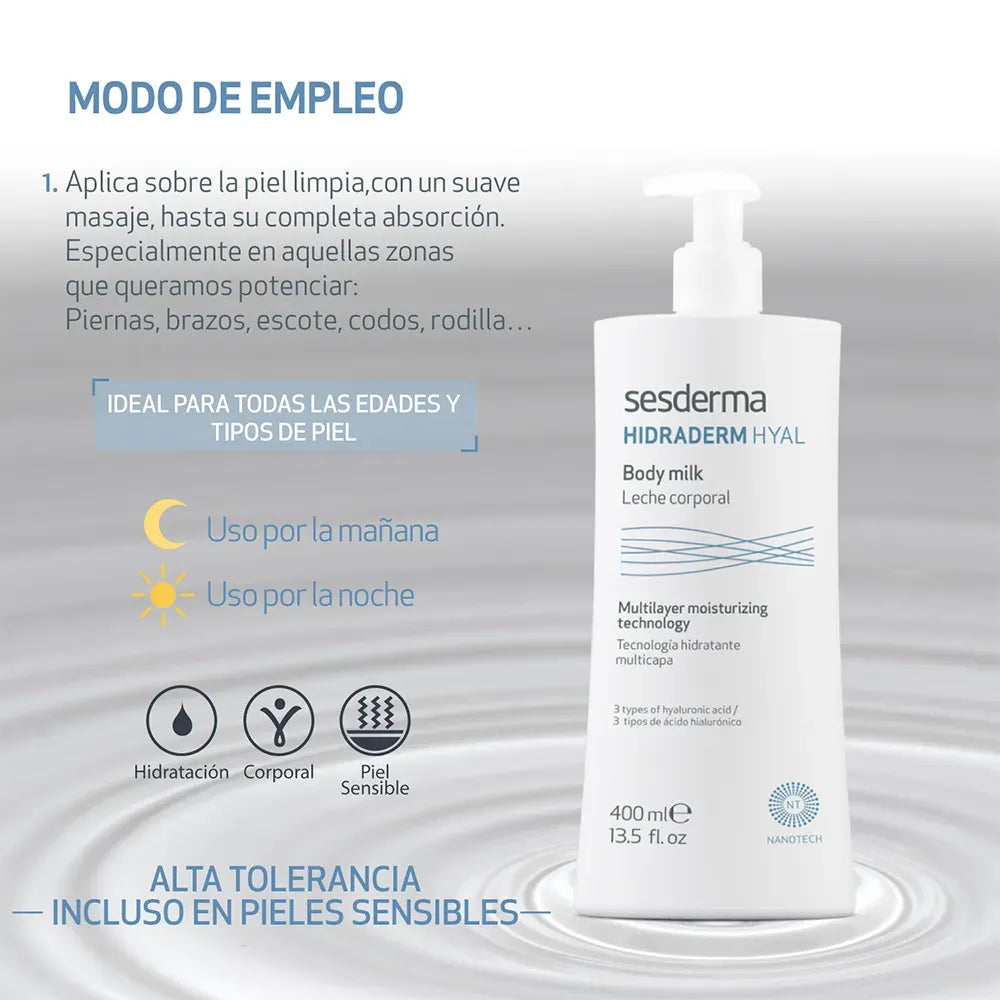 Sesderma Hidraderm Hyal Leche Corporal x400ml