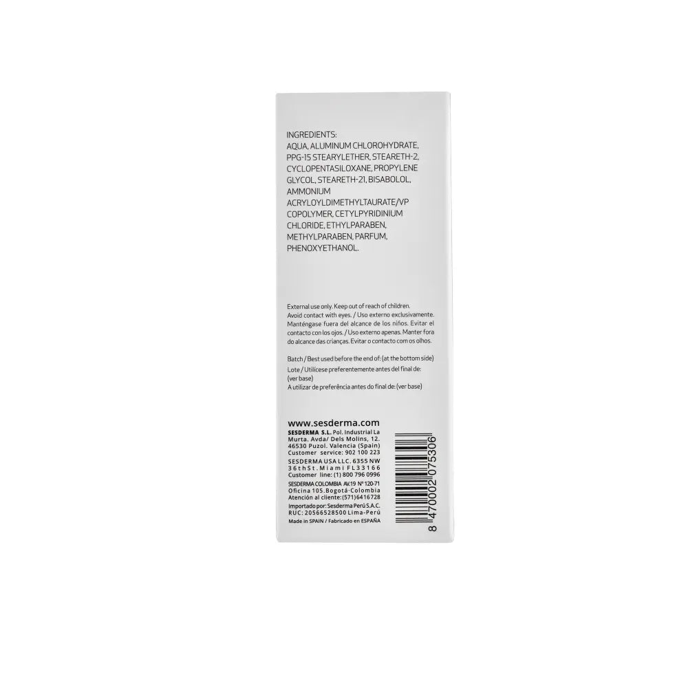 Sesderma Dryses Desodorante Roll On Mujer x75ml