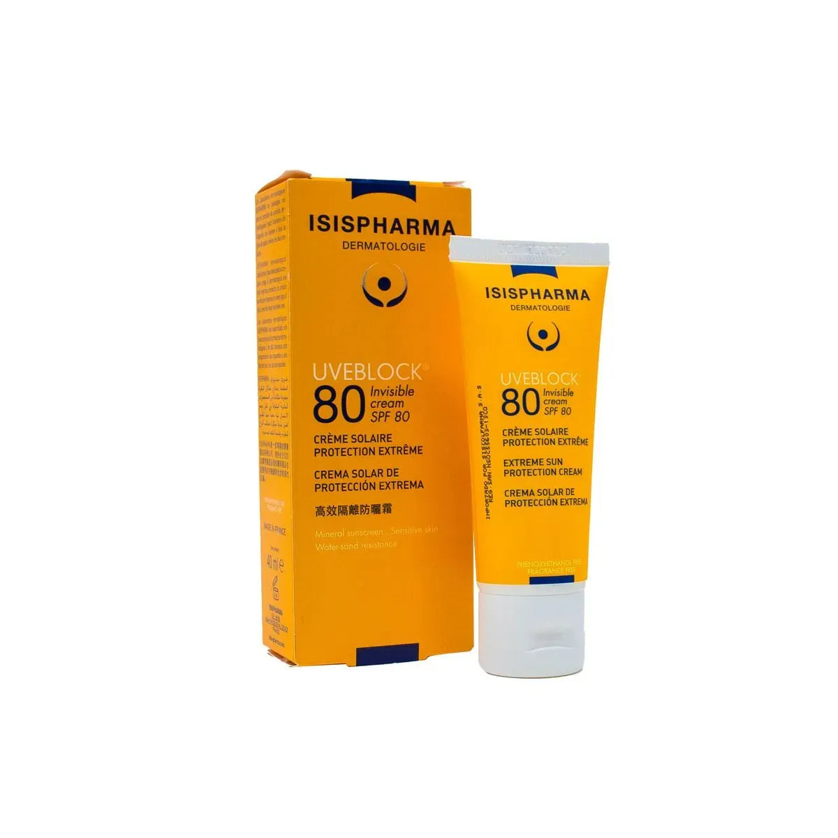 Uveblock Crema Invisible SPF80+ X 40ML