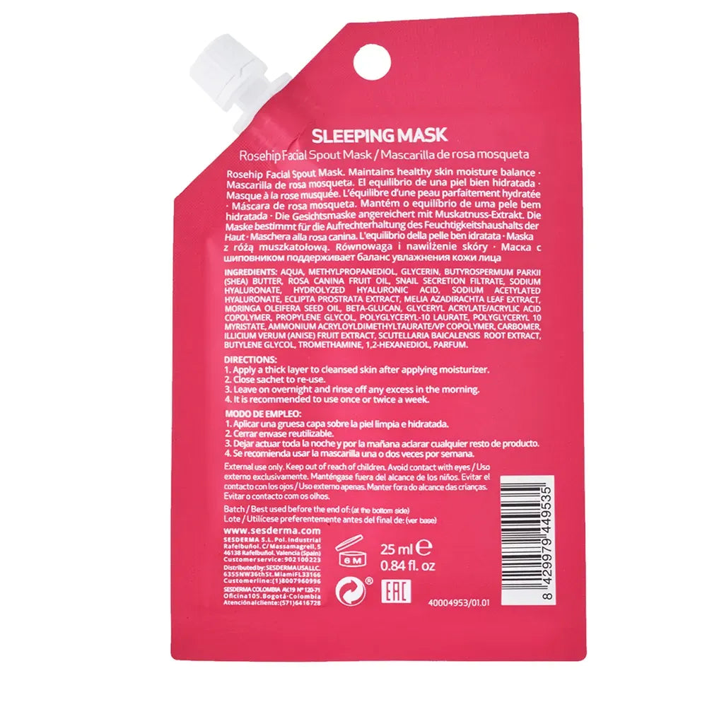 Sesderma Beauty Treats Mascarilla facial nocturna de Rosa Mosqueta Sleeping Mask x25ml