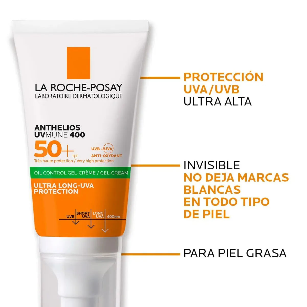 La Roche Posay Anthelios UVMune 400 Oil Control Toque Seco SPF50+ x50ml