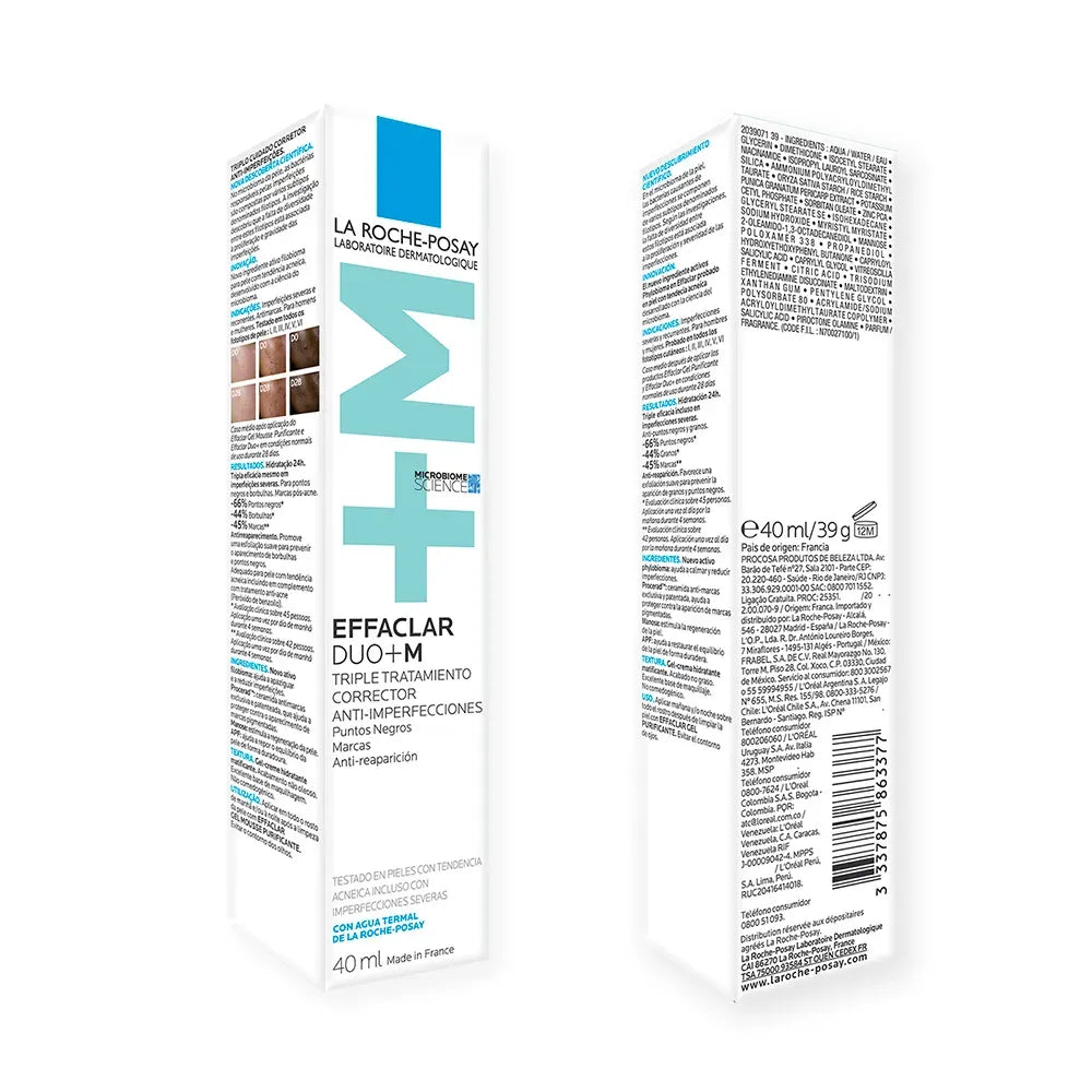 La Roche Posay Effaclar Dúo+M Crema Correctora Triple Anti-Imperfecciones x40ml