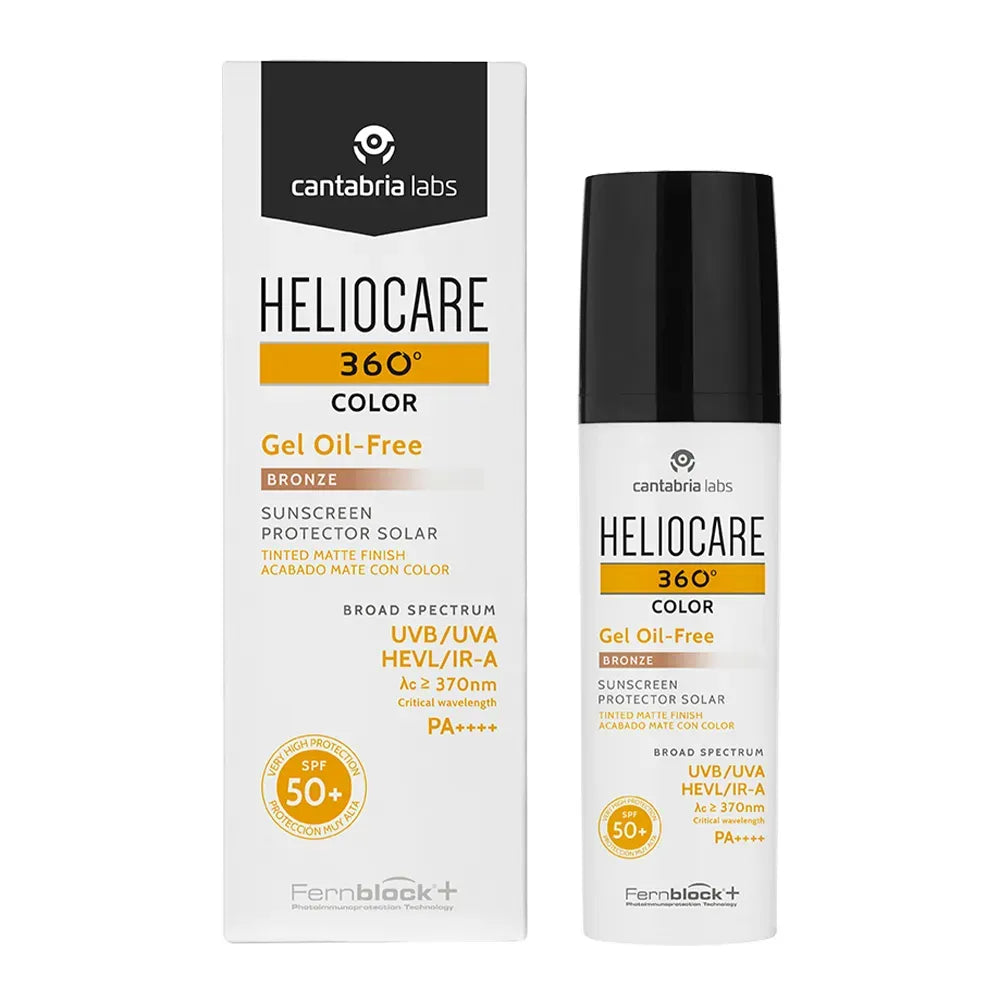 Heliocare 360° Fotoprotector Gel Oil Free Color Bronze SPF50+ x50ml