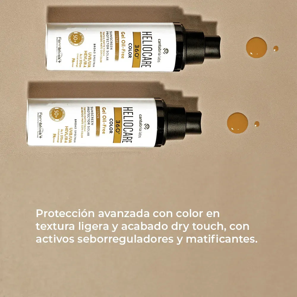 Heliocare 360° Fotoprotector Gel Oil Free Color Bronze SPF50+ x50ml