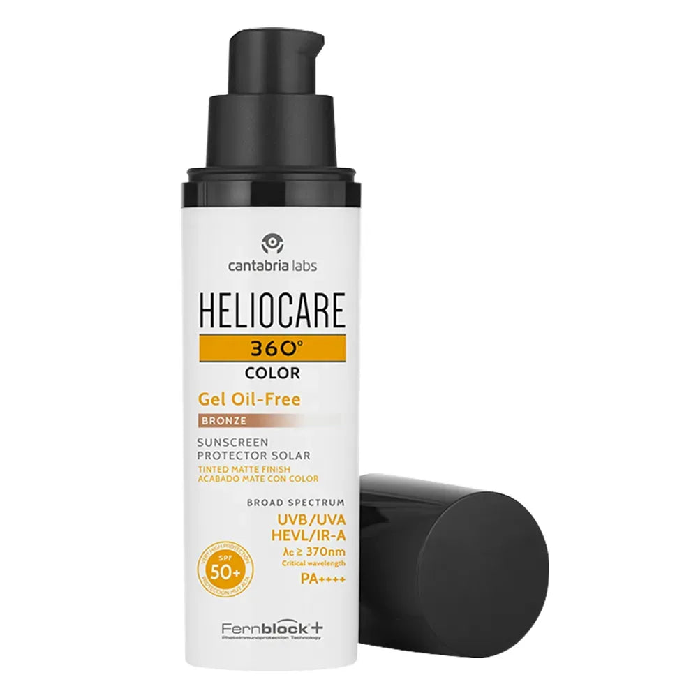 Heliocare 360° Fotoprotector Gel Oil Free Color Bronze SPF50+ x50ml