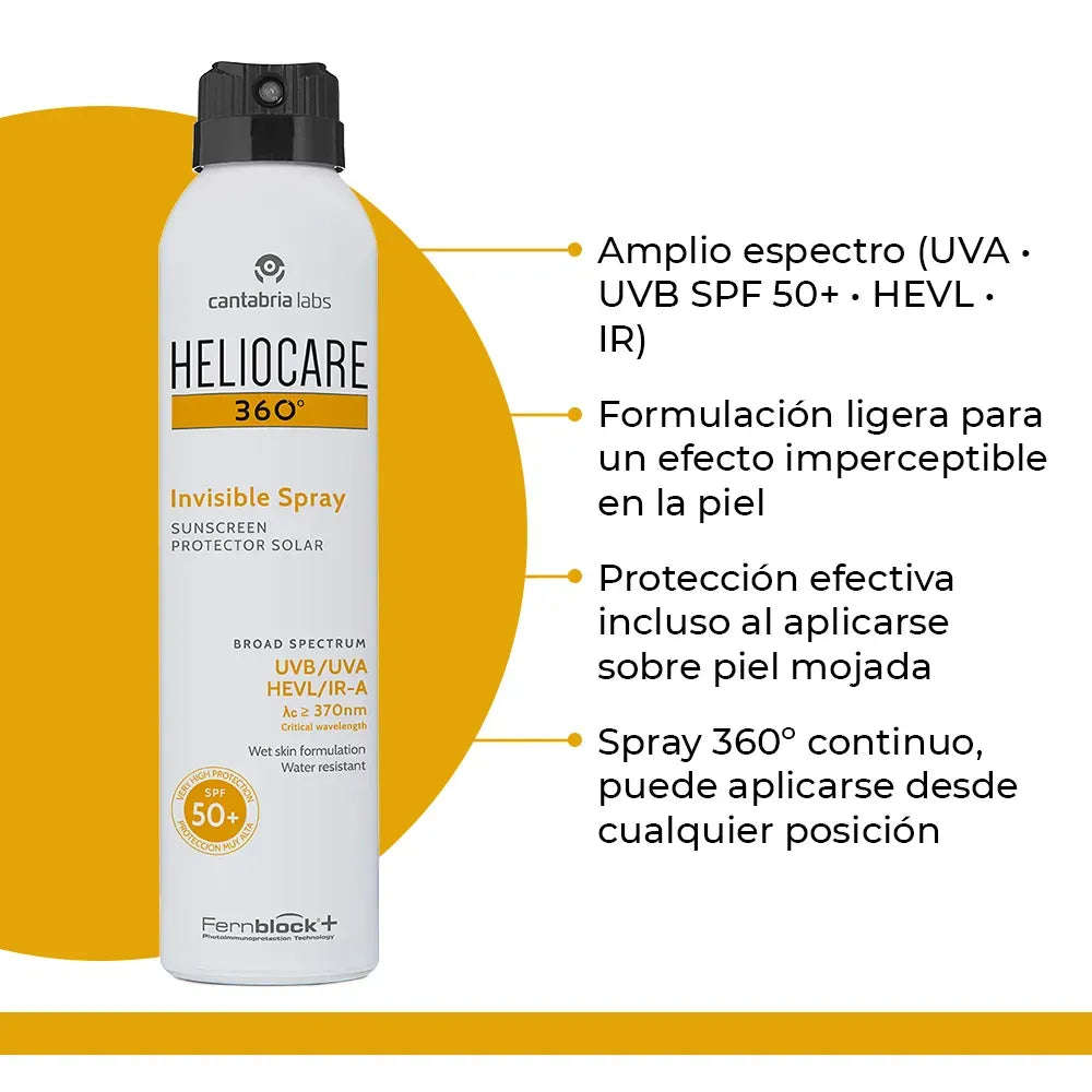 Heliocare 360° Fotoprotector Invisible en Spray SPF50+ x200ml