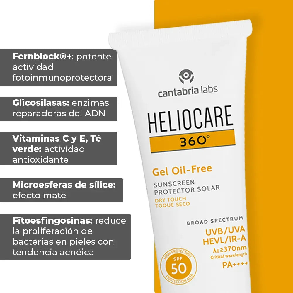 Heliocare 360° Fotoprotector Gel Oil Free SPF50+ x50ml
