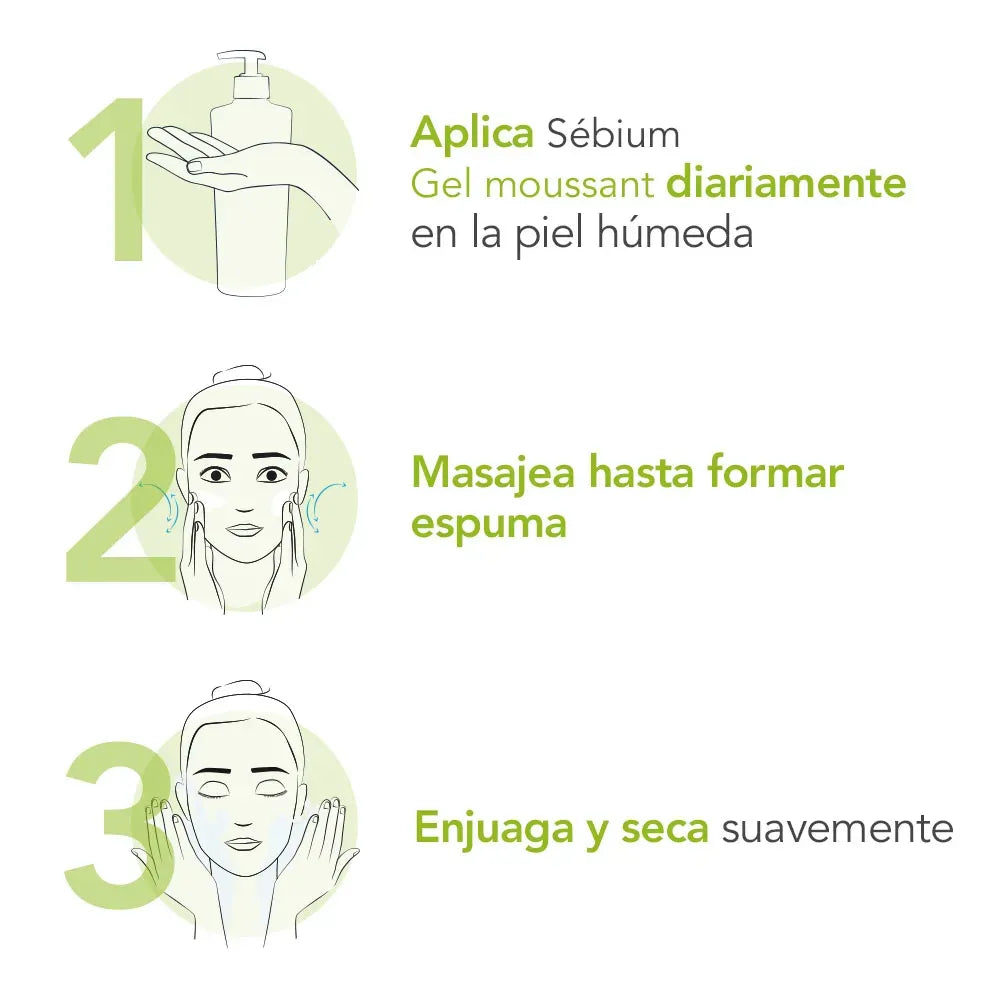 Bioderma Sébium Gel Limpiador Espumoso x200ml