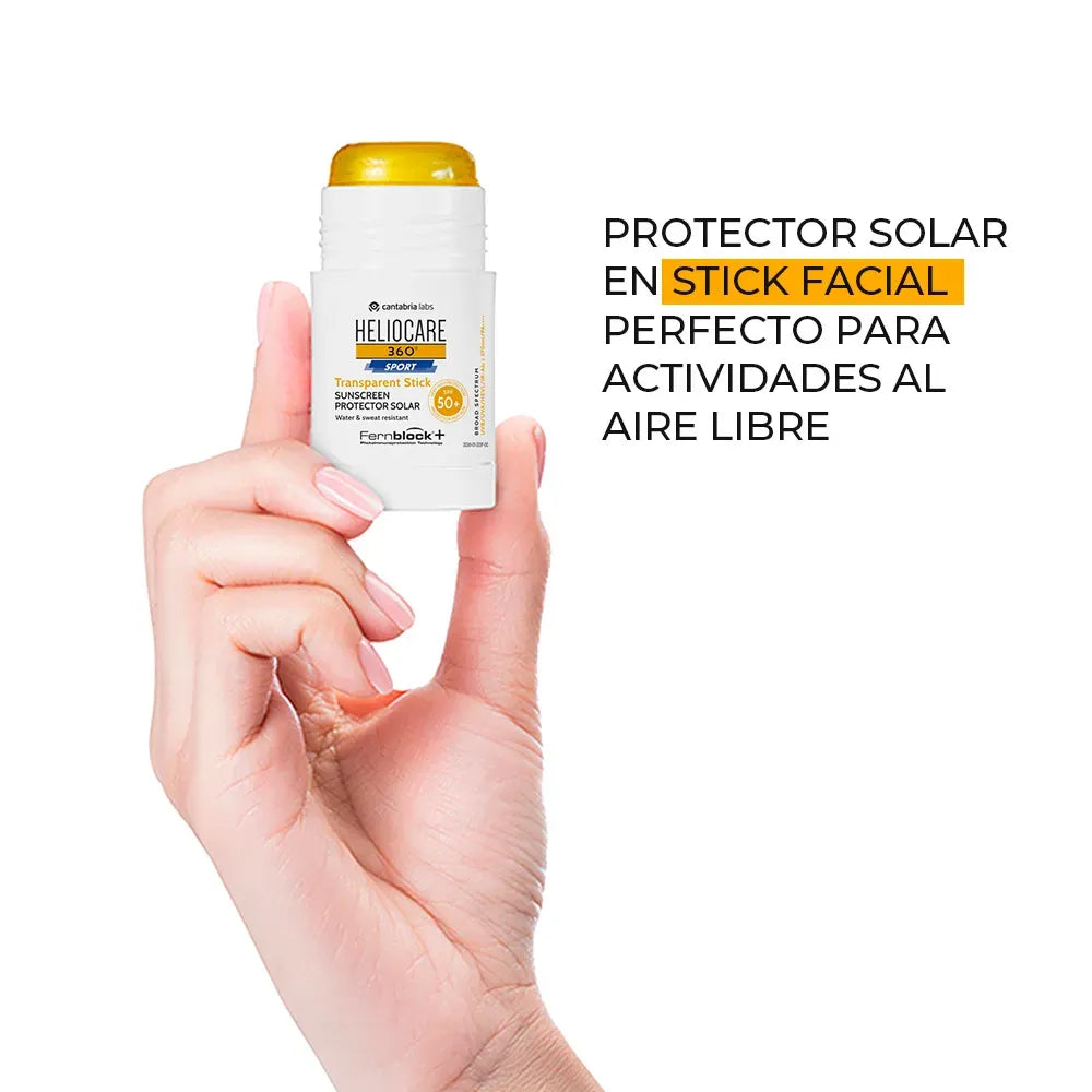 Heliocare 360° Sport Transparent Stick SPF50+ x25g