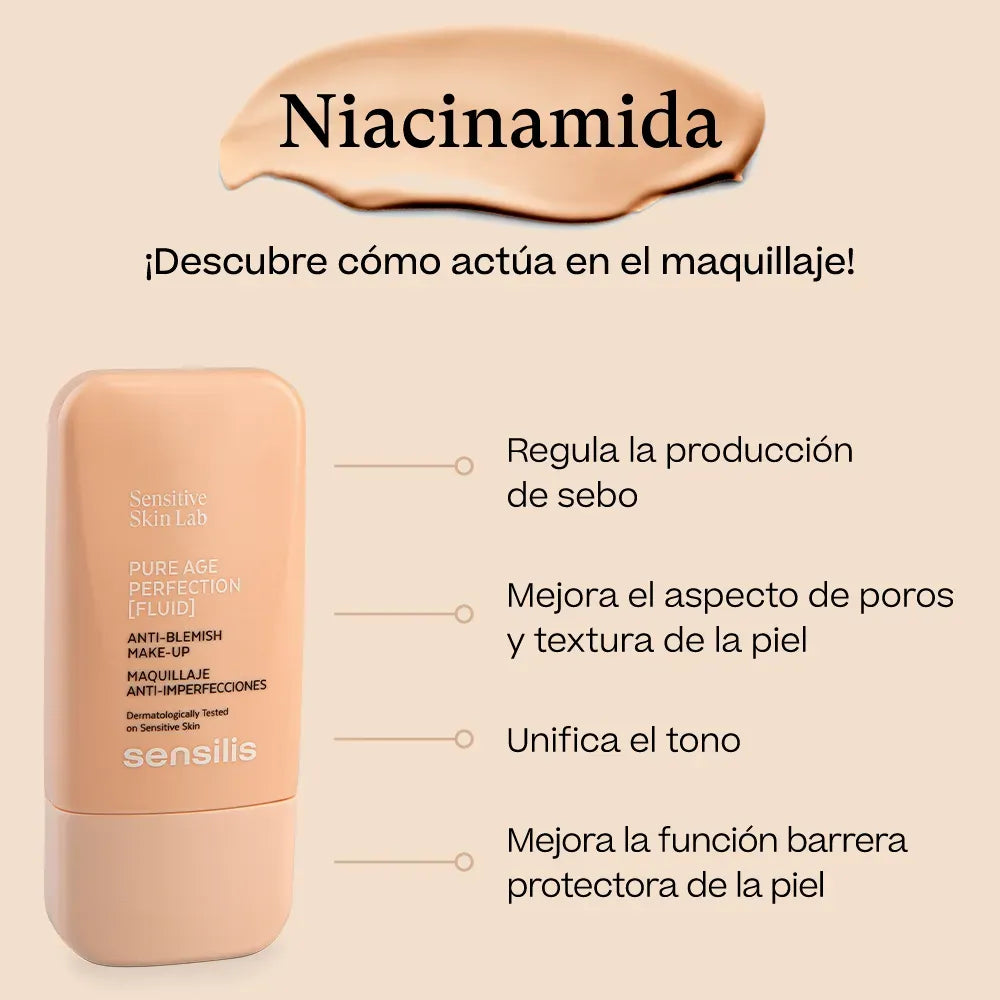 Sensilis Pure Age Perfection [Fluid] Maquillaje Anti-Imperfecciones x30ml