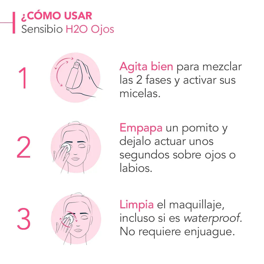 Bioderma Sensibio H2O Ojos Desmaquillante Bifásico x125ml
