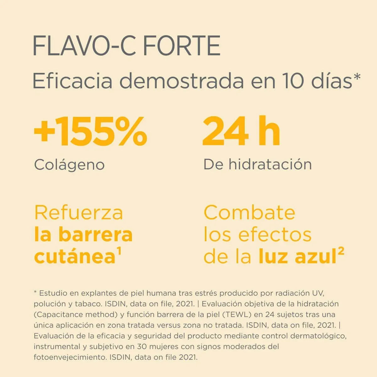 Isdinceutics Flavo-C Forte Sérum de Vitamina C al 15% x3 Frascos x5.3ml