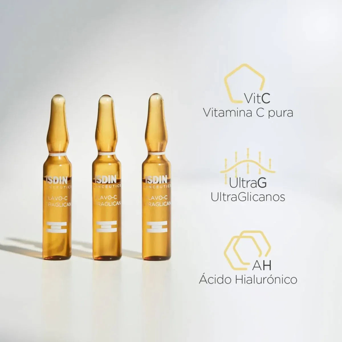 Isdinceutics Flavo-C Ultraglican Sérum Antioxidante de Día x10 Ampollas x2ml