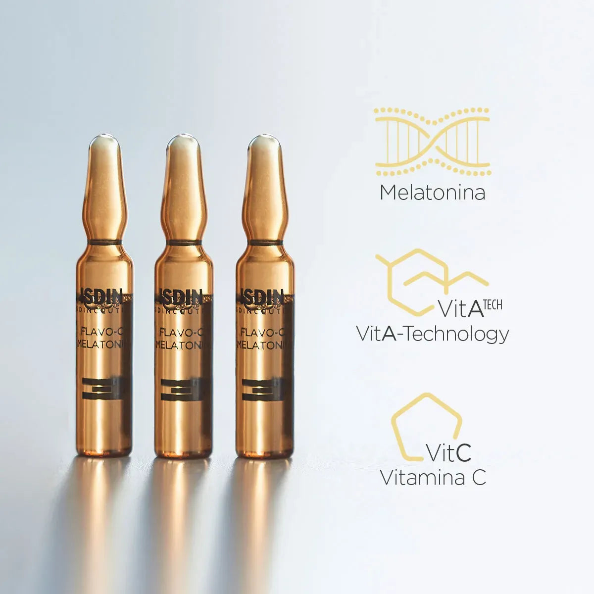 Isdinceutics Flavo-C Melatonin Sérum Reparador de Noche x10 Ampollas x2ml c/u