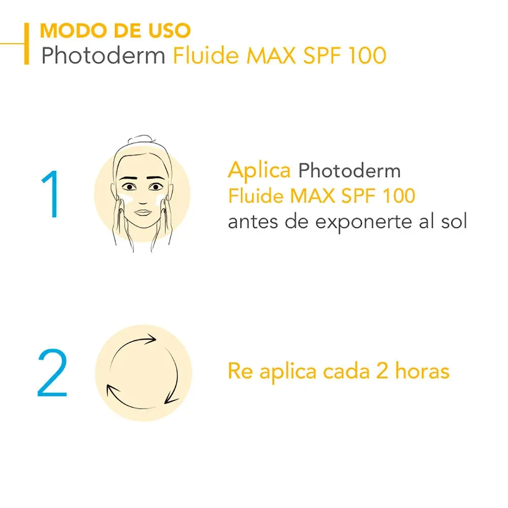 Bioderma Fotoprotector Photoderm Fluide MAX con Color Tono Claro SPF100+ x40ml