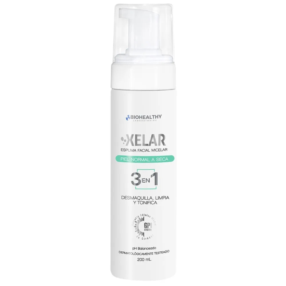 Biohealthy Xelar Espuma Micelar Limpiadora Facial x200ml