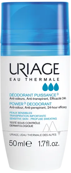 Uriage Desodorante Anti-Transpirante Tri-Actif Rollon x50ml