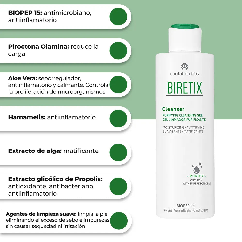 Biretix Cleanser Gel Limpiador Purificante x200ml