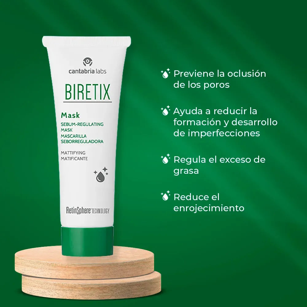 Biretix Mascarilla Seborreguladora x 25ml
