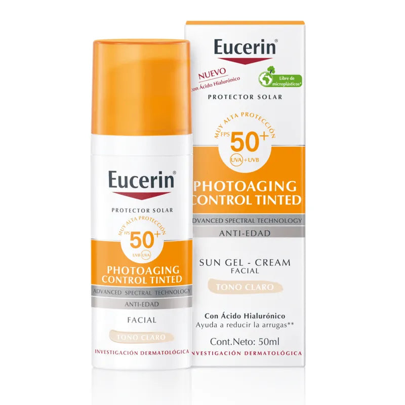 Eucerin Sun Facial Anti Edad Tono Claro spf 50+