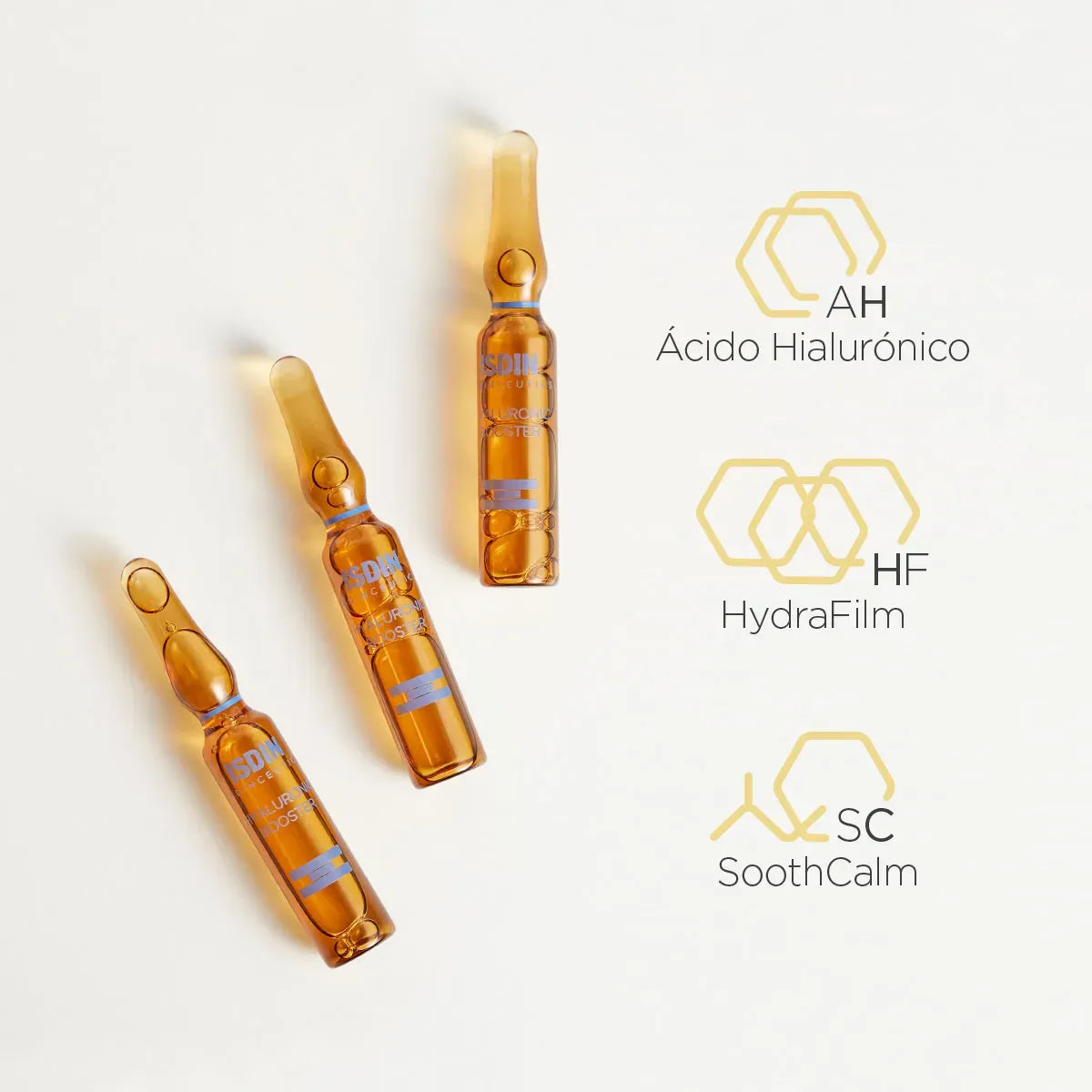 Isdinceutics Hyaluronic Booster Hidratante Ampollas x5 Ampollas x2ml c/u