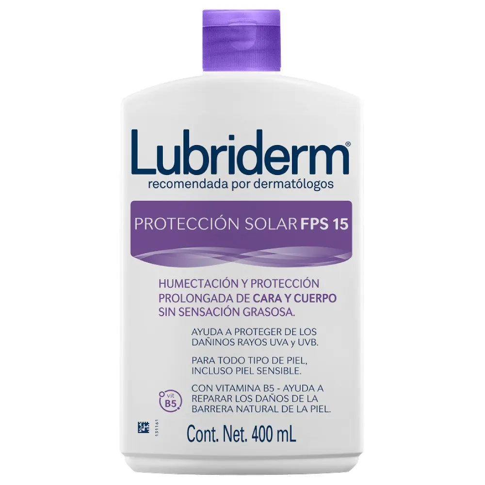 Lubriderm Crema de Protección Solar SPF15+ x400ml