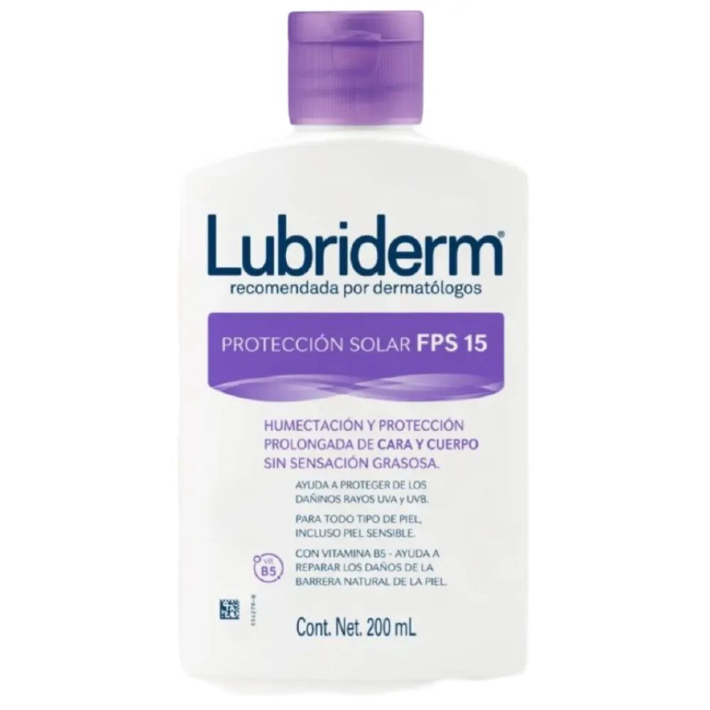 Lubriderm Crema de Protección Solar SPF15+ x200ml