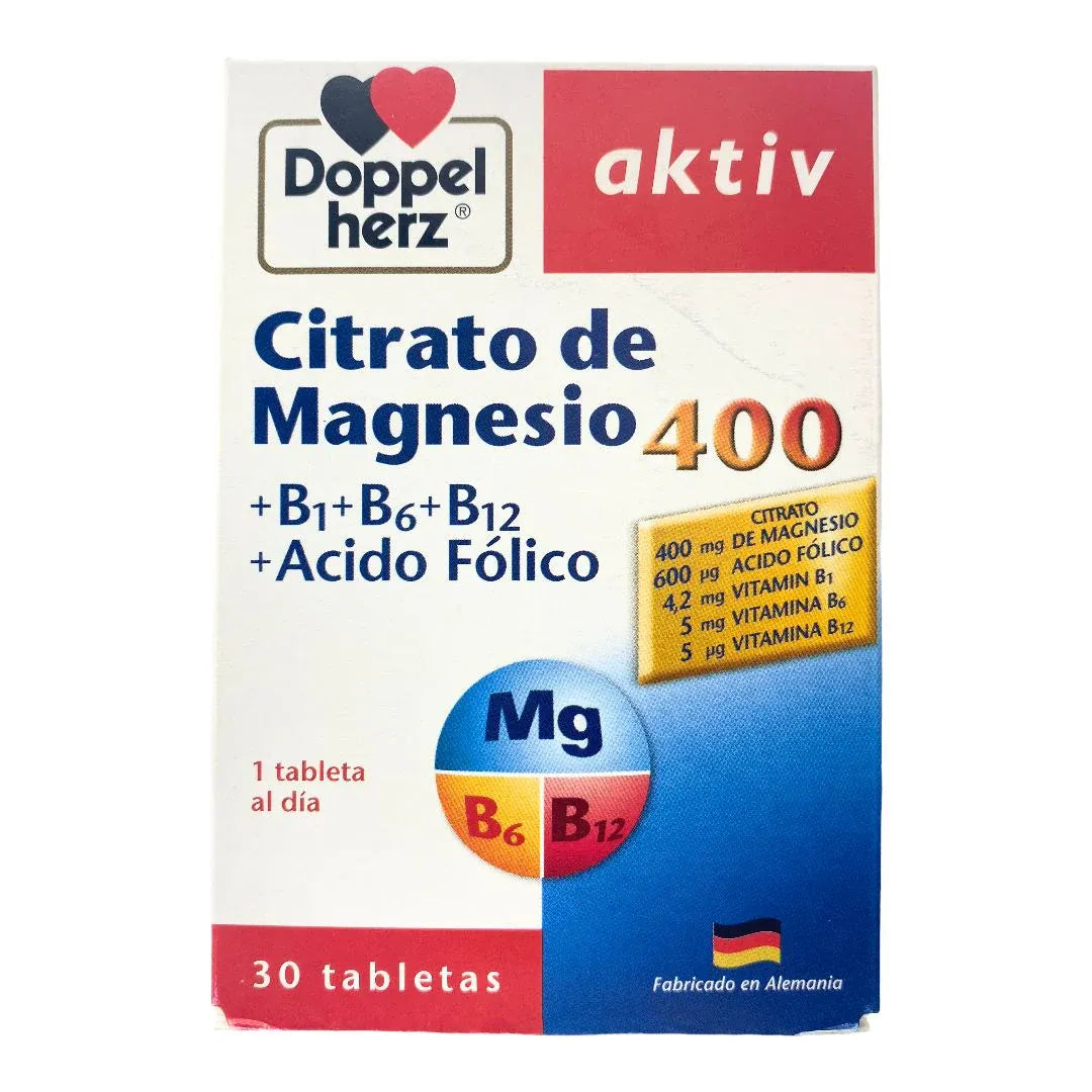 Doppelherz Citrato de Magnesio 400 x30 Cápsulas
