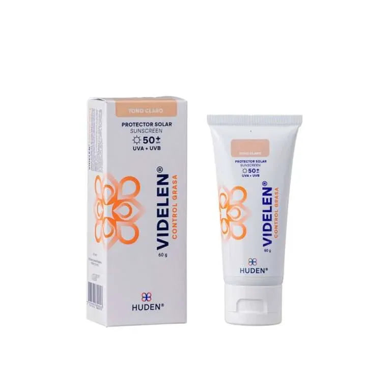 Huden Videlen Oil Free Tono Claro SPF50+ x60g