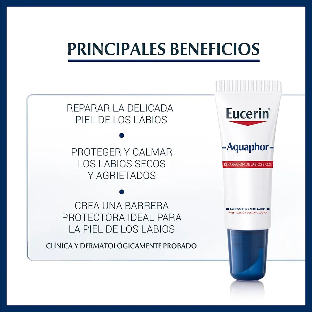 Eucerin Aquaphor Reparación de Labios SOS x10ml