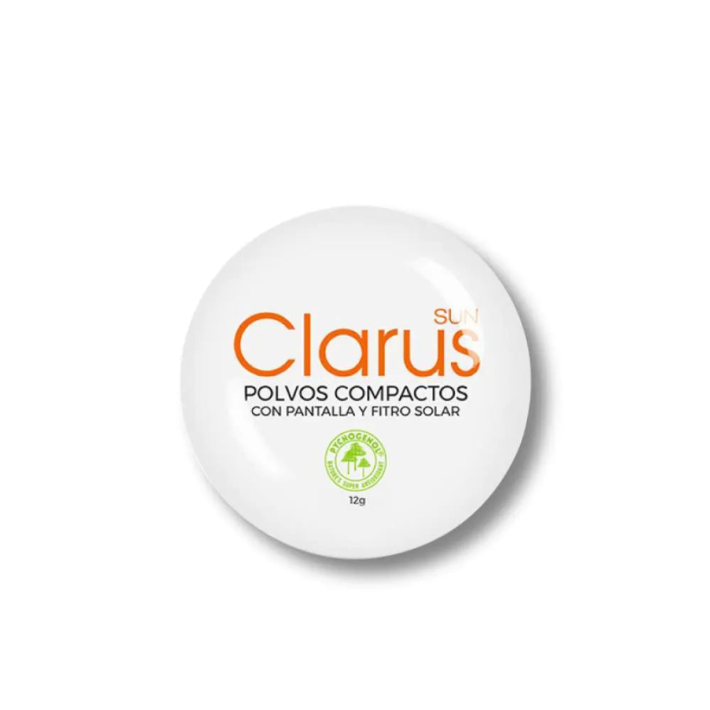BIOHEALTHY Kit Clarus Polvos Compactos Trigueño + Protector Solar Con Color x50ml