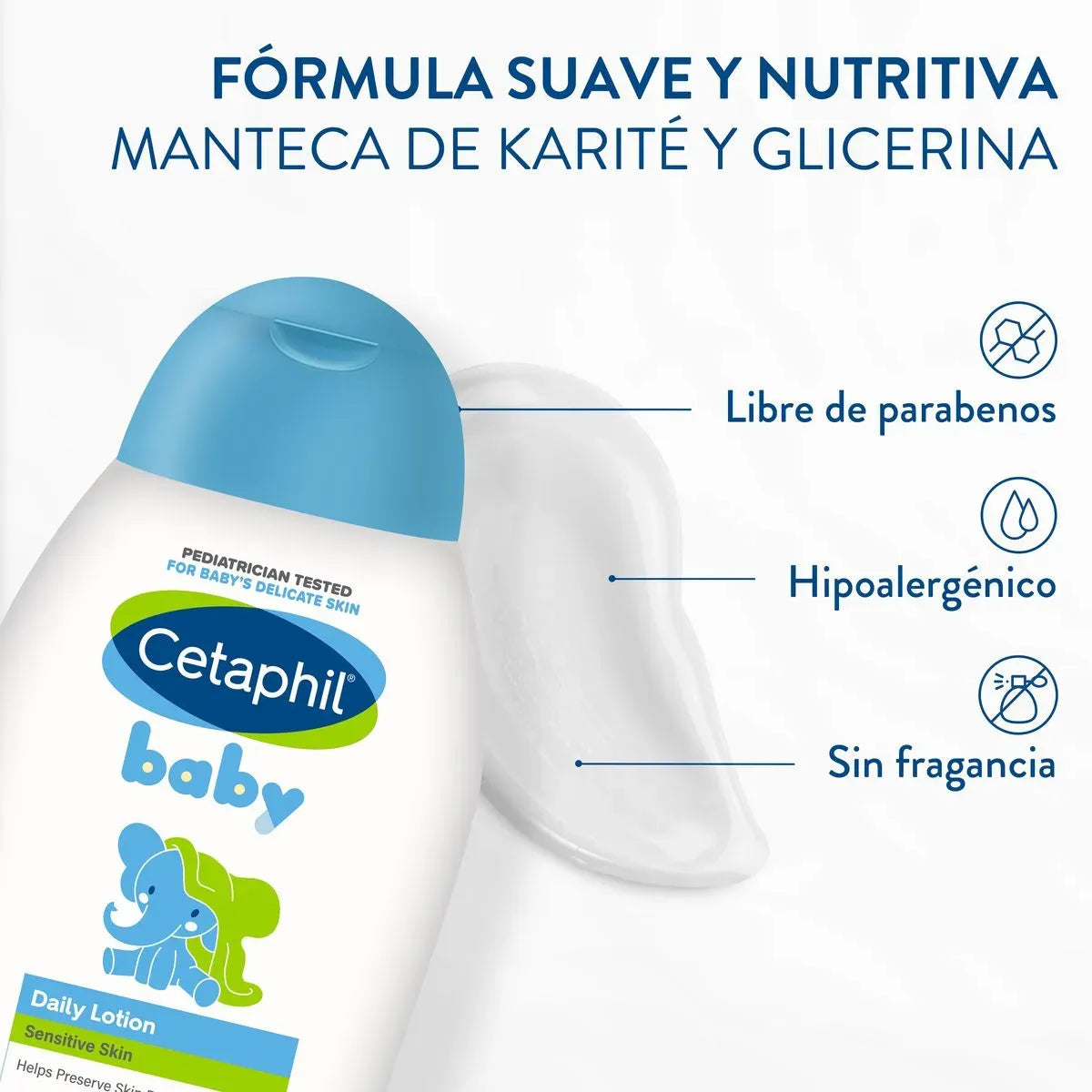 Cetaphil Baby Loción Hidratante Diaria para Bebés x300ml