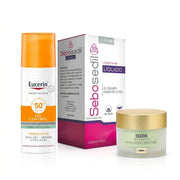Kit Piel Grasa: Sebosedil Líquido x150ml + Isdinceutics Hyaluronic Moisture Mixta a Grasa x50g + Eucerin Sun Oil Control SPF50+ x50ml