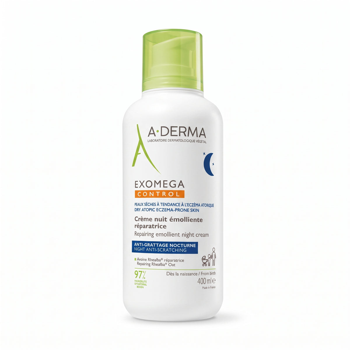 A-DERMA Exomega Control noche x 400 ML