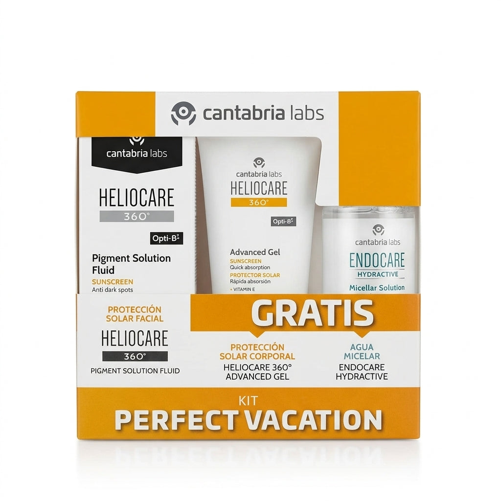 KIT HELIOCARE 360°PIGMENT+GRATIS ADVANCED GEL SPF50+100ML+HIDRACTIVE AGUA MICELAR 100 ML