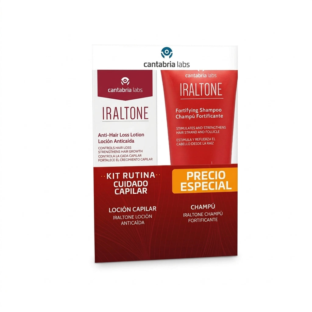 KIT IRALTONE LOCION ATIC+IRALTONE CHAMPU FORTIFICANTE 200 ml