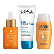 Pack Skin Care Glow ( Sesvitamin C5 + Uriage water jelly +Isdin magic glow
