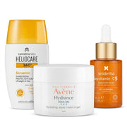 Kit Luminosidad e Hidratación: Sesderma Sesvitamin-C 5 x30ml + Avène Hydrance Aqua-Gel x50ml + Heliocare 360° Sensation SPF50+ x50ml